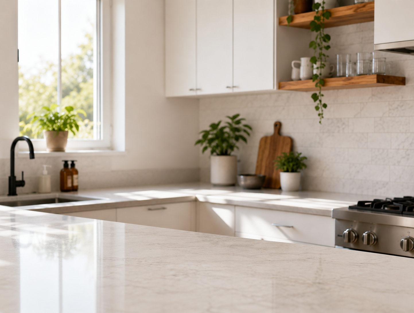 A Wonderful Cleaning professional cleaning a kitchen in the GTA